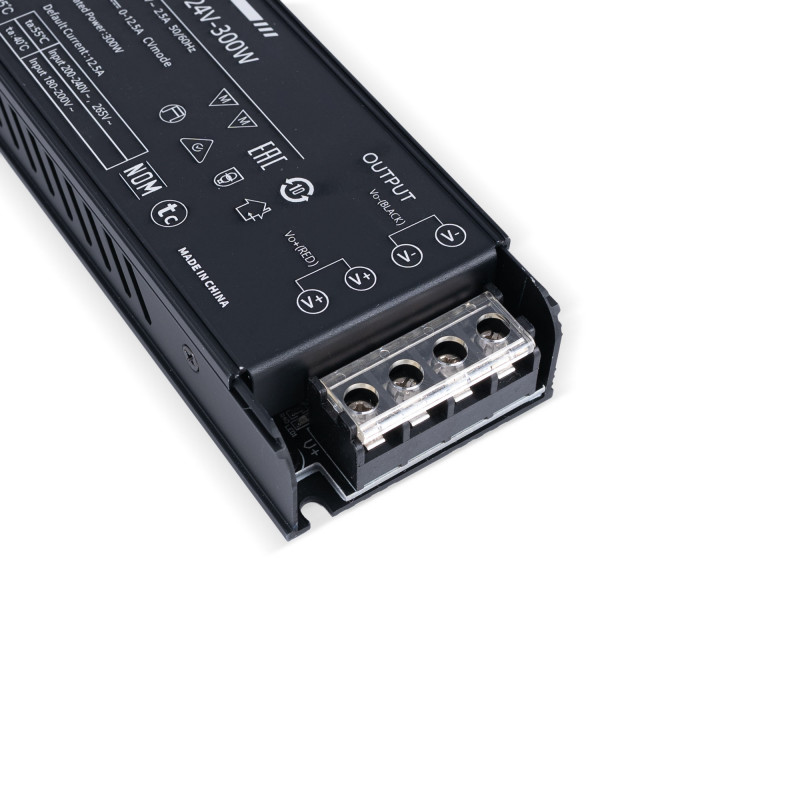 Slim power supply - 300W - 24V - 12.5A - High Efficiency - IP20