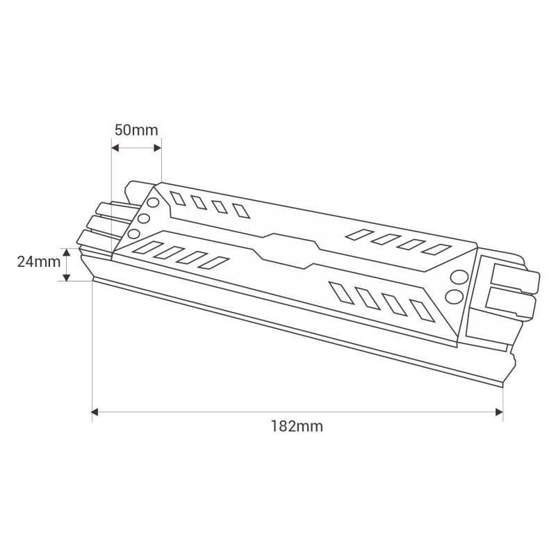 Slim Power supply 200W 24V - 8.3A - Quick connection - IP20