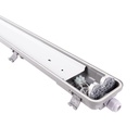Kit 150cm waterproof LED batten + 2 24W LED T8 tubes - 4000K