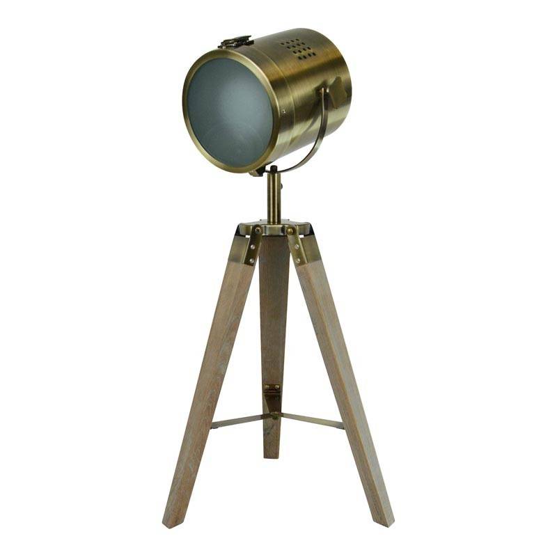 BOGART" floor or table lamp with tripod "BOGART" bronze finish