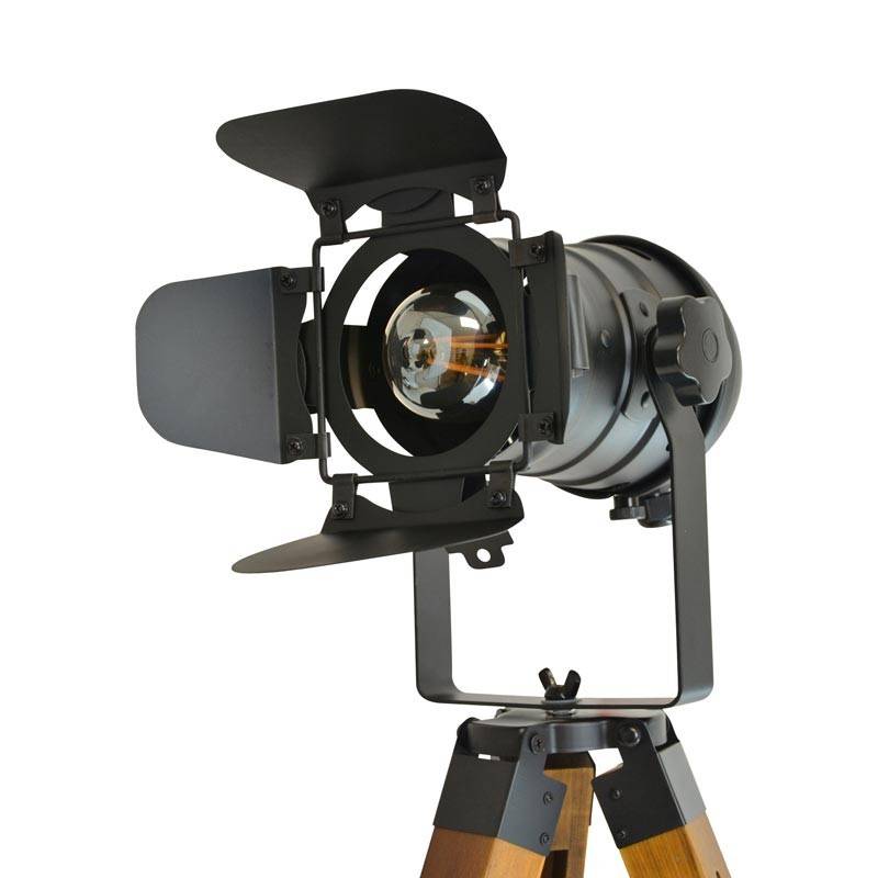 Vintage table lamp with tripod "CINEMA MINI" 67cm