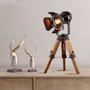 Vintage table lamp with tripod "CINEMA MINI" 67cm