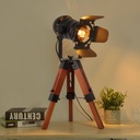 Vintage table lamp with tripod "CINEMA MINI" 67cm