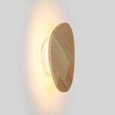 Wooden wall light "Eclipse 3" - 8W - Warm light