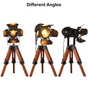 Vintage table lamp with tripod "CINEMA MINI" 67cm