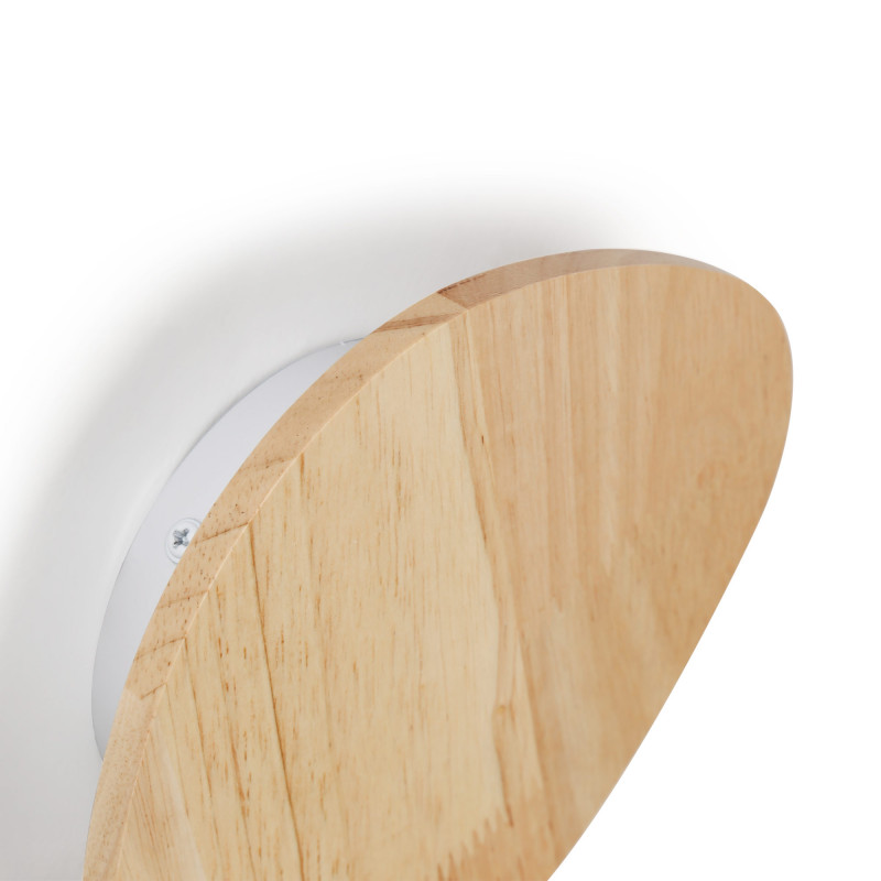 Wooden wall light "Eclipse 3" - 8W - Warm light