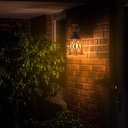 Wooden lantern table lamp "GOBEL".