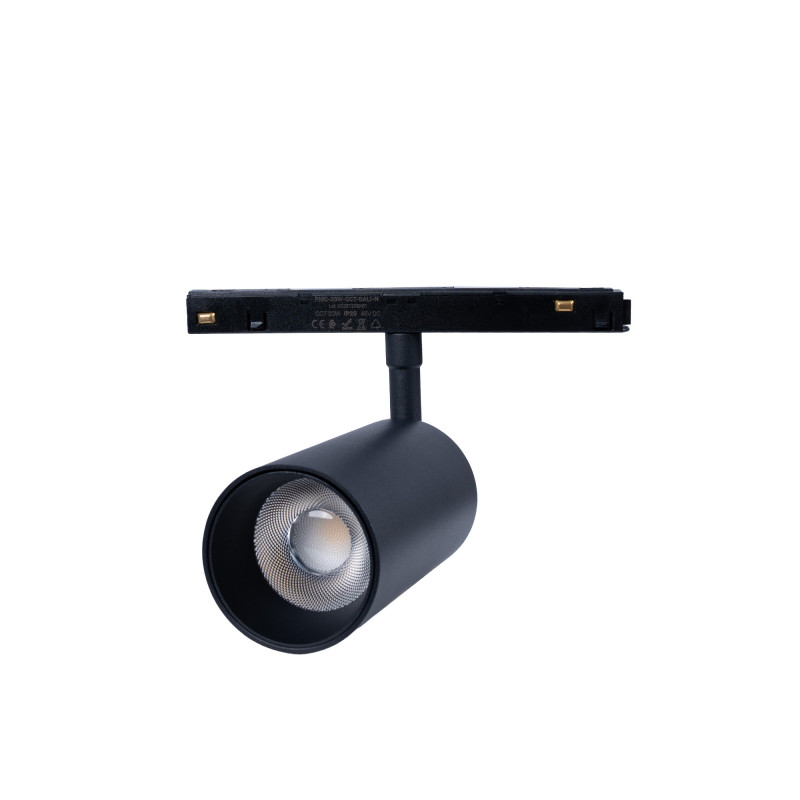 Magnetic track LED spotlight - 48V - 20W - DALI-2 dimmable - Black