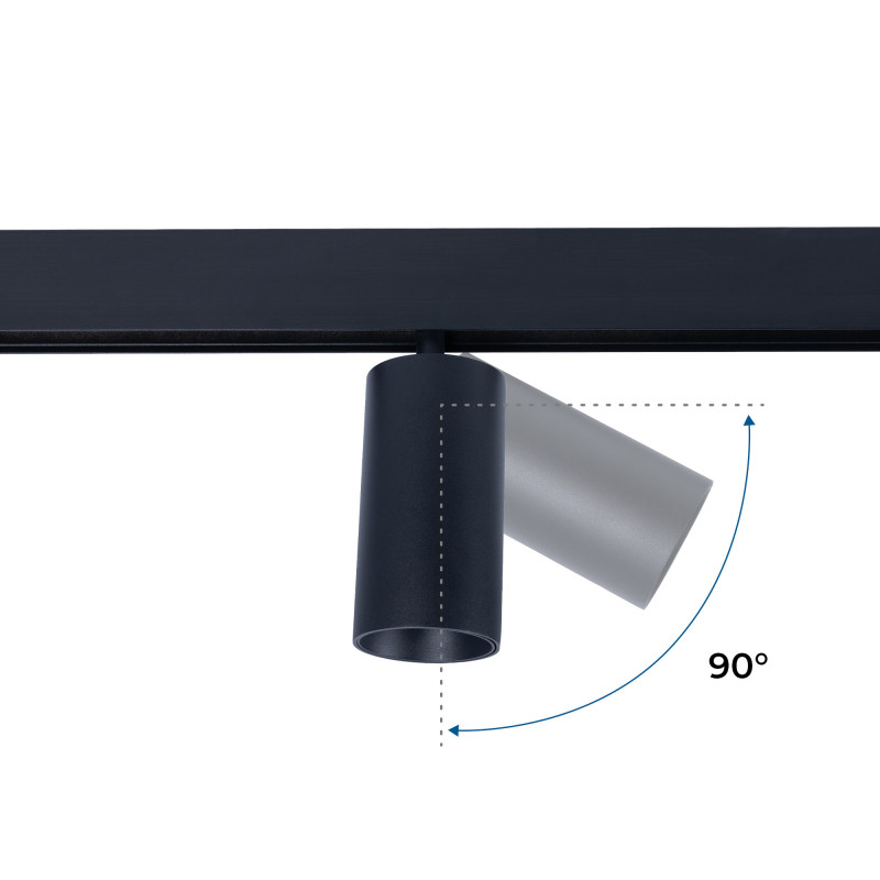 Magnetic track LED spotlight - 48V - 20W - DALI-2 dimmable - Black