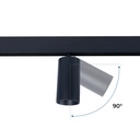 Magnetic track LED spotlight - 48V - 20W - DALI-2 dimmable - Black