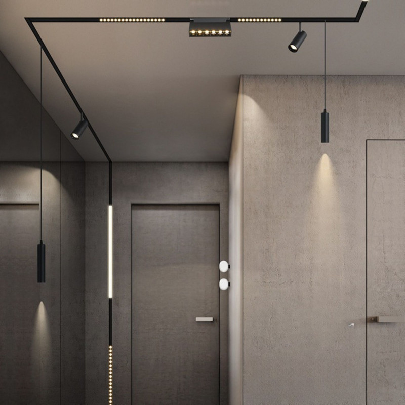 Magnetic-track LED pendant spotlight - 48V - 5W - DALI-2 dimmable
