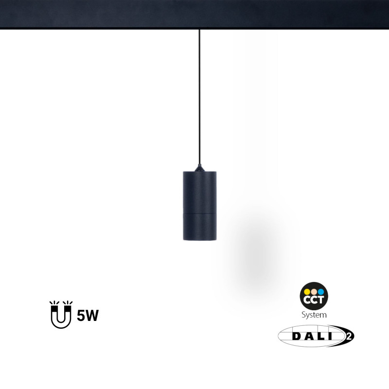 Magnetic-track LED pendant spotlight - 48V - 5W - DALI-2 dimmable