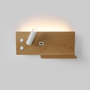 Wall reading light with USB port "Kerta" (right) - Double lighting - 3W+7W