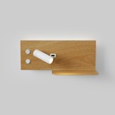 Wall reading light with USB port "Kerta" (right) - Double lighting - 3W+7W
