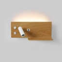 Wall reading light with USB port "Kerta" (right) - Double lighting - 3W+7W