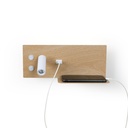 Wall reading light with USB port "Kerta" (right) - Double lighting - 3W+7W