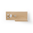 Wall reading light with USB port "Kerta" (right) - Double lighting - 3W+7W