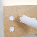 Wall reading light with USB port "Kerta" (right) - Double lighting - 3W+7W