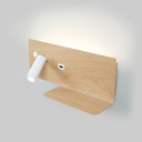 Wall reading light with USB port "Kerta" (right) - Double lighting - 3W+7W