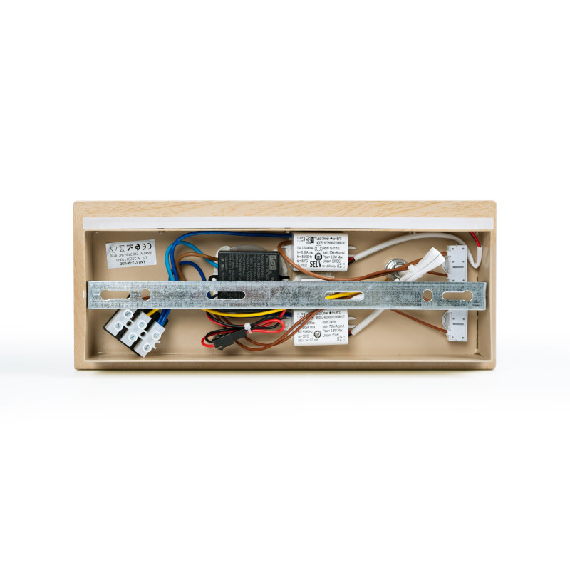 Wall reading light with USB port "Kerta" (right) - Double lighting - 3W+7W