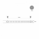 48V DC LED  Strip - Single Color - 12W/m - 10mm - IP20 - 20 meters - 120ch/m