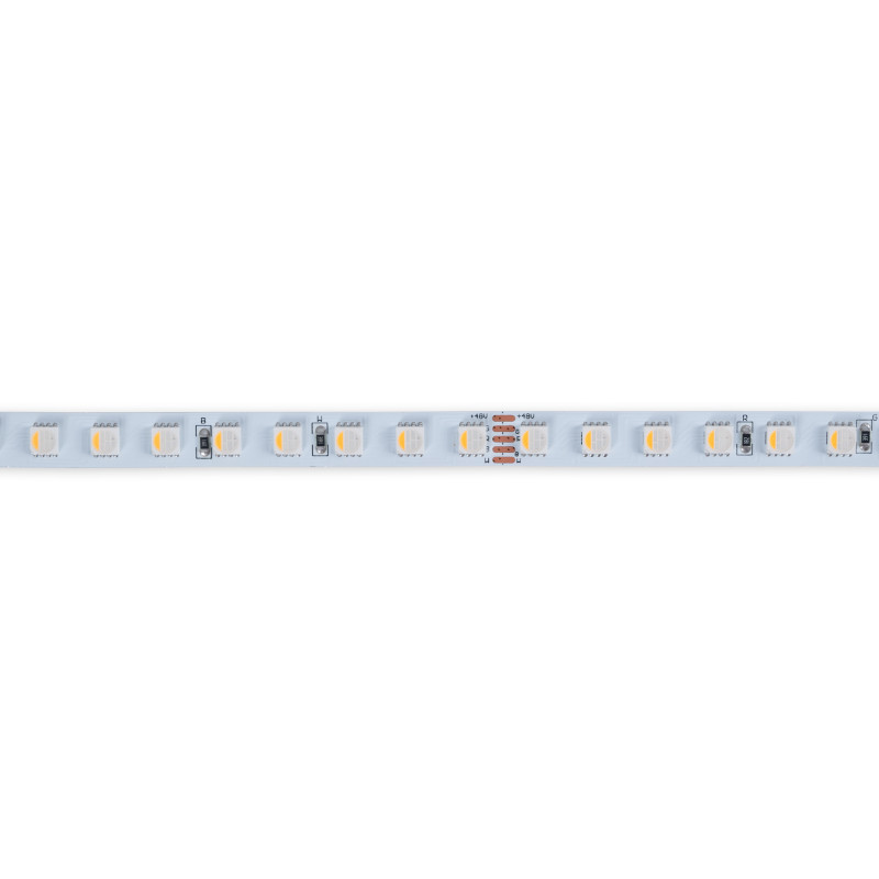 LED Strip 48V DC - RGBWW - 12W/m - 10mm - IP20 - 10 metres - 90LED/m