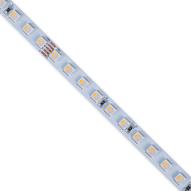 LED Strip 48V DC - RGBWW - 12W/m - 10mm - IP20 - 20 metres - 90LED/m