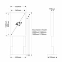 Full HD LCD Display for display windows - 43" - Android - Indoor