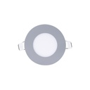 Ultra slim LED downlight - 3W - Grey - Cutout Ø 70mm