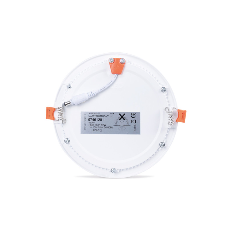 Ultra slim LED downlight - 12W - White - 6500K - Cutout Ø 160mm