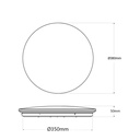 Round LED ceiling light - 23W - Ø38cm - 1600lm