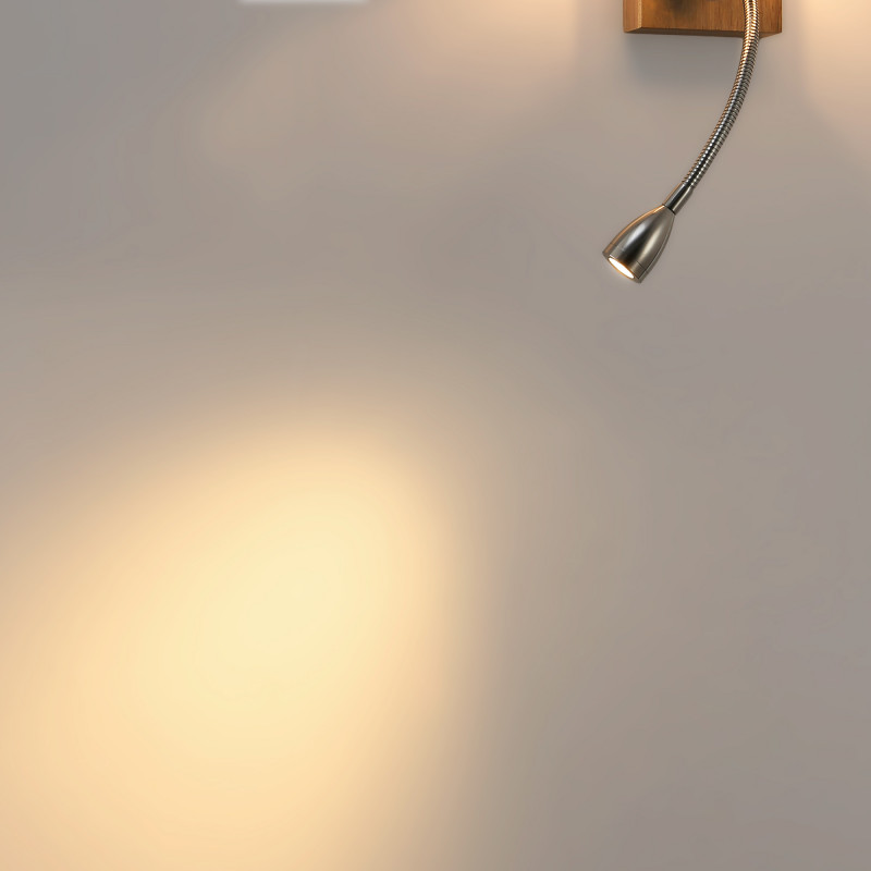 Wall light with LED reading lamp "Arti" - E27 + 3W