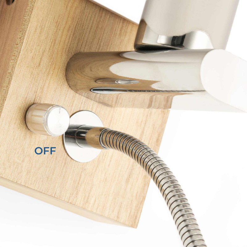 Wall light with LED reading lamp "Arti" - E27 + 3W