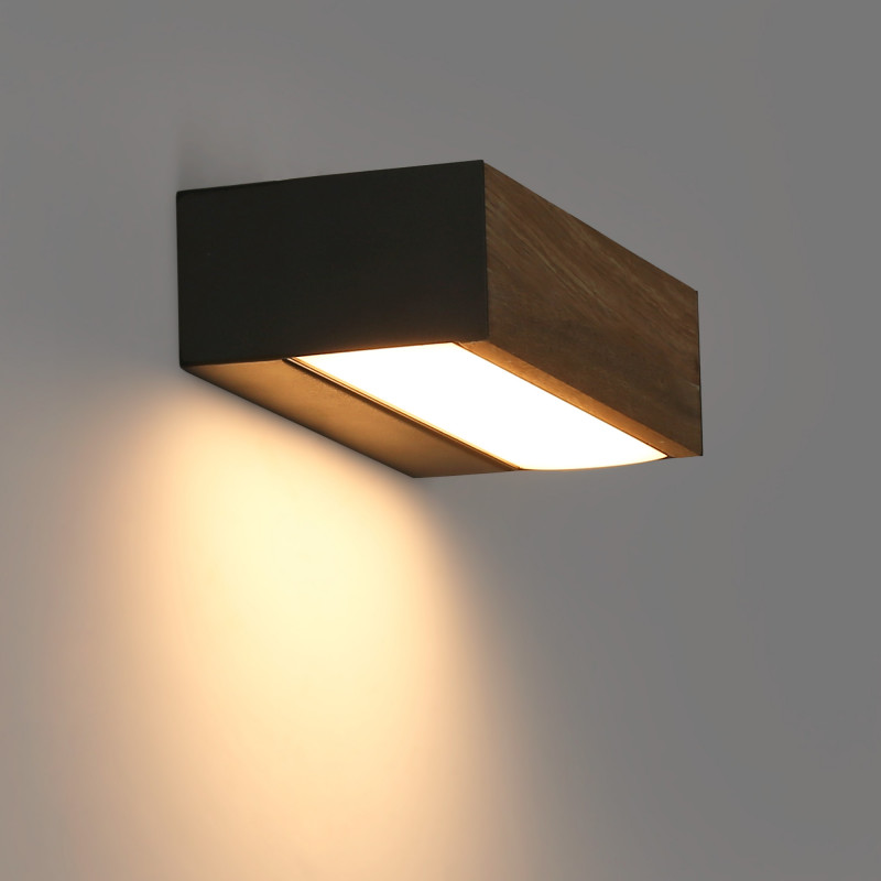 Wall light wood "VACC" - 7W - 2700K - 20cm