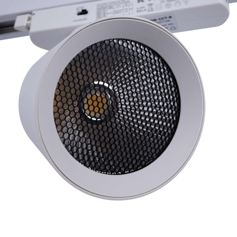 CCT LED 1-phase track spotlight - 40W - CRI 90 - White