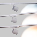 CCT LED 1-phase track spotlight - 40W - CRI 90 - White
