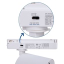 CCT LED 1-phase track spotlight - 40W - CRI 90 - White