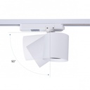 CCT LED 1-phase track spotlight - 40W - CRI 90 - White
