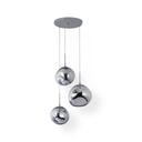 Triple crystal pendant light "KADNIS" - 3 x E27