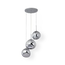 Triple crystal pendant light "KADNIS" - 3 x E27