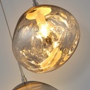 Triple crystal pendant light "KADNIS" - 3 x E27