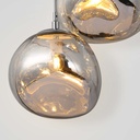 Triple crystal pendant light "KADNIS" - 3 x E27