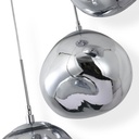 Triple crystal pendant light "KADNIS" - 3 x E27