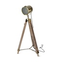 BOGART" chrome-colored cinema floor lamp with tripod
