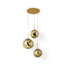Triple crystal pendant light "KADNIS" - 3 x E27