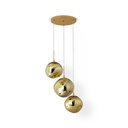 Triple crystal pendant light "KADNIS" - 3 x E27