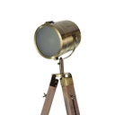 BOGART" chrome-colored cinema floor lamp with tripod