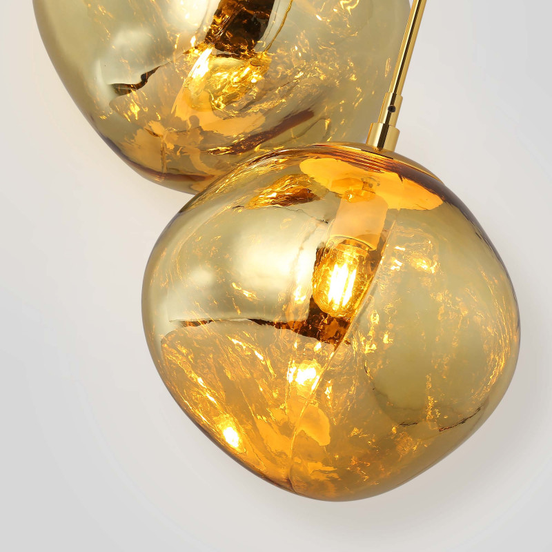 Triple crystal pendant light "KADNIS" - 3 x E27