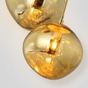 Triple crystal pendant light "KADNIS" - 3 x E27