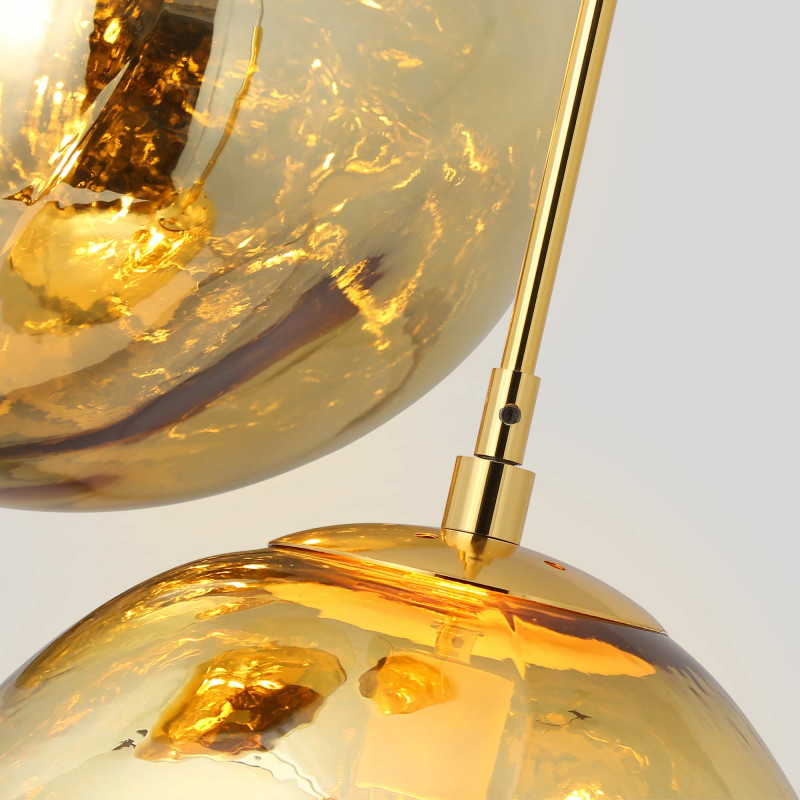 Triple crystal pendant light "KADNIS" - 3 x E27